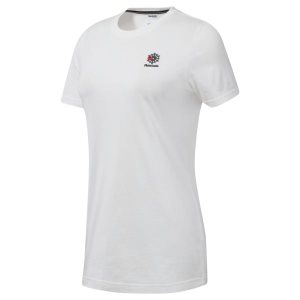 Reebok Classic Small Logo T Shirt Damen - Weiß - DE 694-MIK